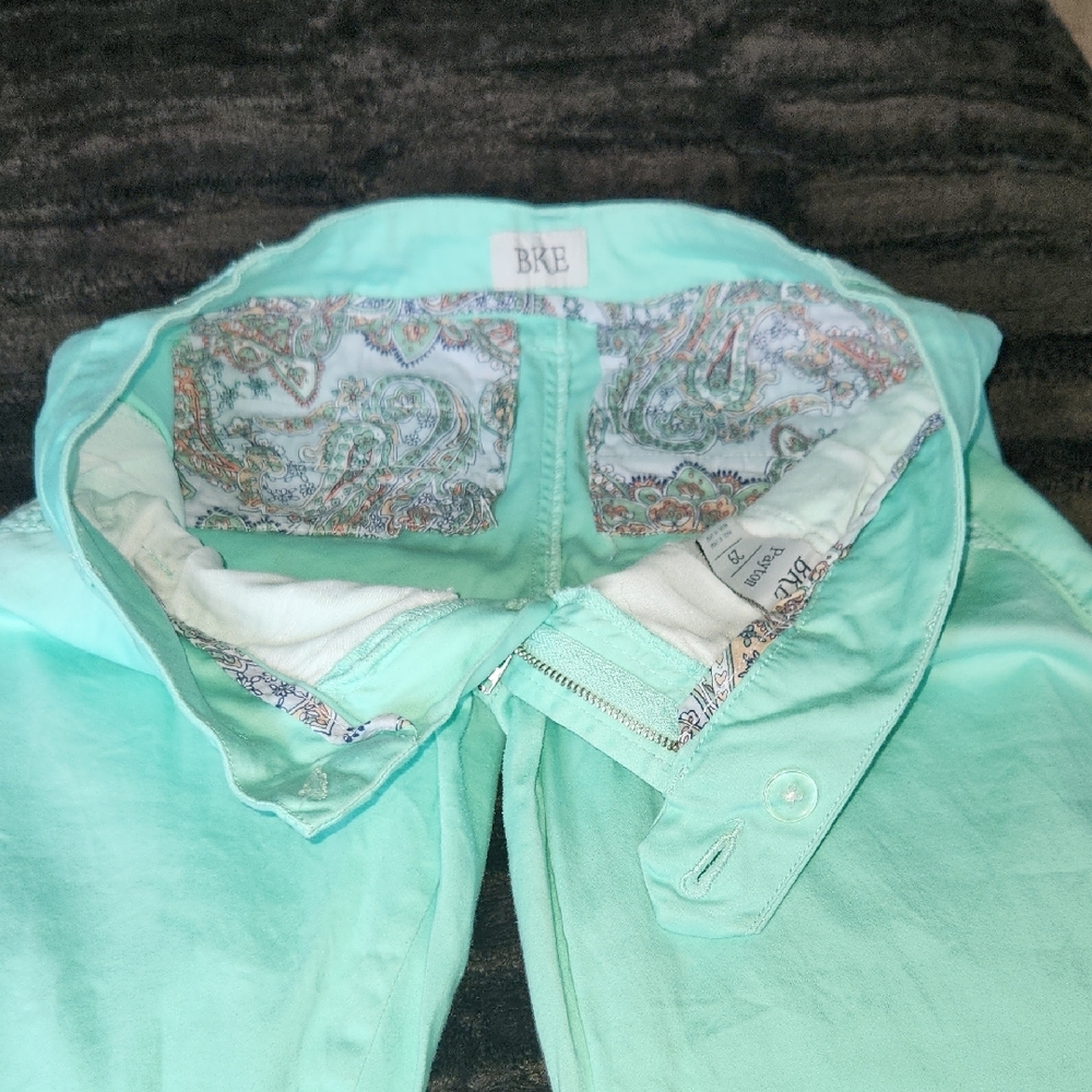 EUC BKE Seafoam Green Peyton Women's Straight Leg Ankle Chinos Sz 29 - Picture 8 of 9